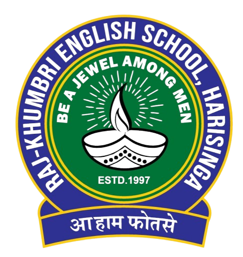 Rajkhumbri English School, Harisinga logo
